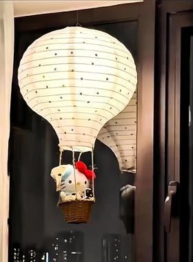 hellokitty热气球小夜灯氛围感可爱创意吊饰女生儿童房间布置装饰