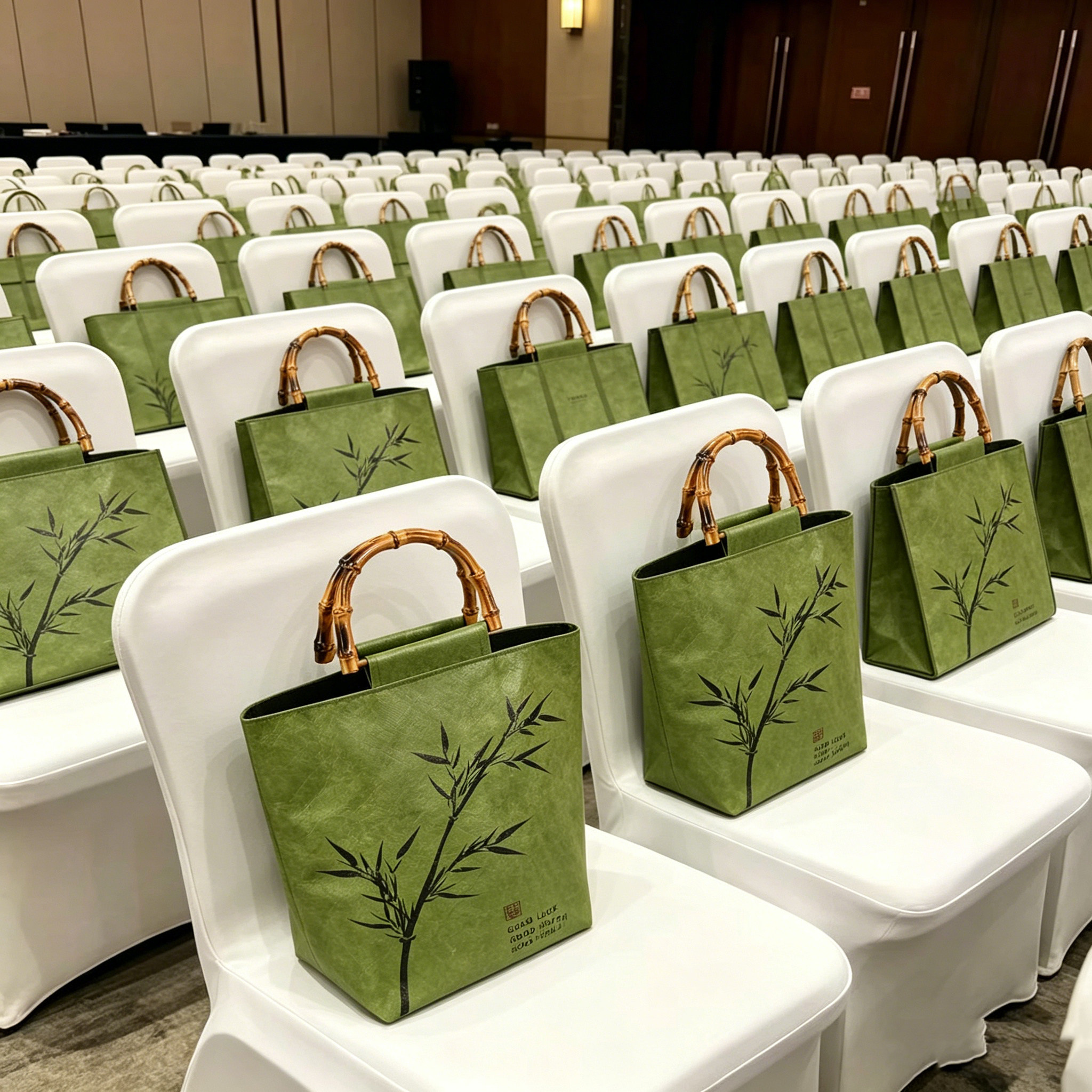 端午节礼盒复古杜邦纸袋竹节提手高端伴手礼袋子送人简约实用礼物