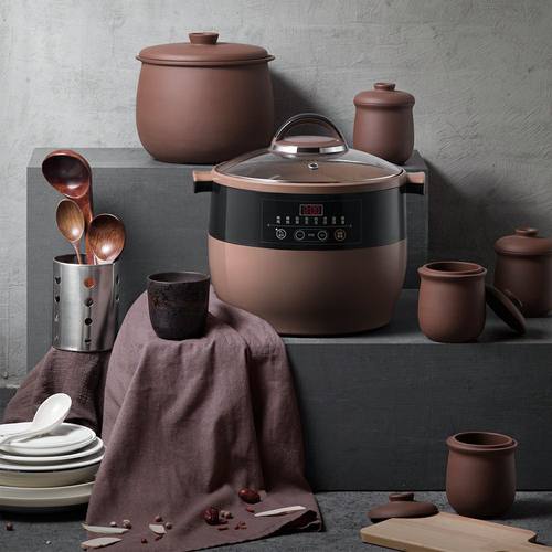 Bear/小熊DDZ-B45Z1紫砂电炖盅隔水炖大容量一盅五胆4.5升预约定