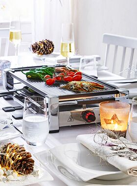 德国进口Rommelsbacher电烤盘烤奶酪烤肉聚会低脂煎饼烤鱼烧烤架