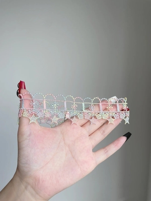 蕾丝花边镂空蝴蝶花朵chocker项链颈链项圈