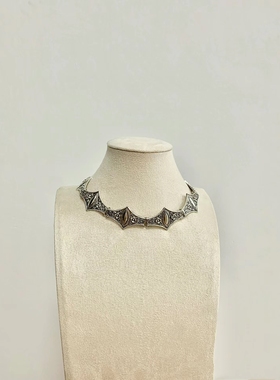 欧美复古老货金属项链中古项链礼服项链