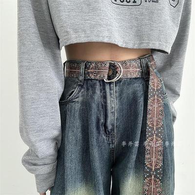 美式复古民族风皮带男女款