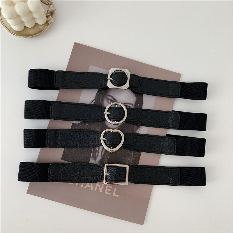 韩国时尚ins风弹力配松紧牛仔裤