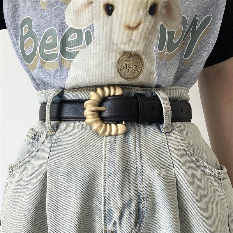 设计感小小众腰带女款装饰美式