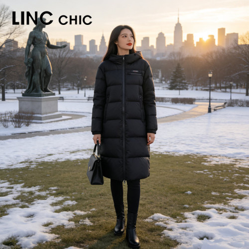 LINCCHIC新款中长款羽绒服