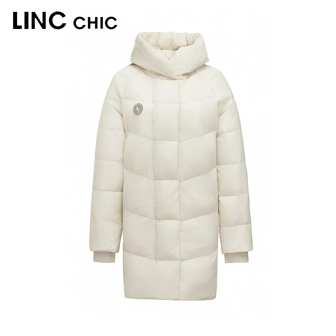 LINC金羽杰专柜正品围裹感中长款羽绒服女Y22603327