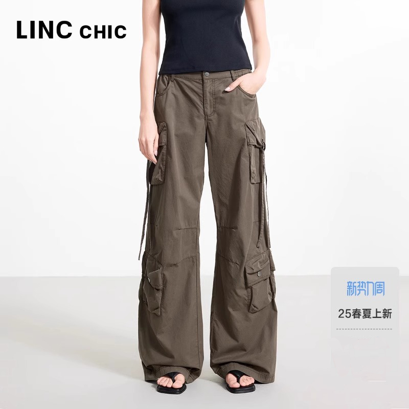 金羽杰2025年夏季新款宽松直筒裤