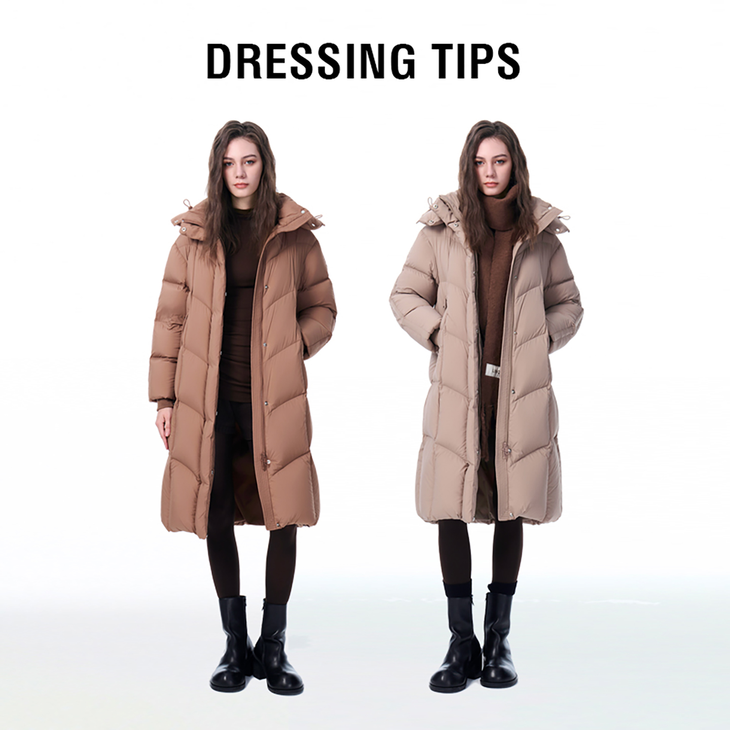 LINCCHIC轻量云朵感长款羽绒服