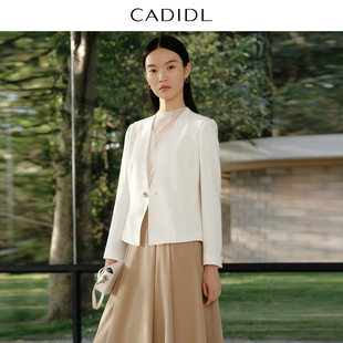 醋酸 气质通勤收腰高级感西装 卡迪黛尔商场同款 新款 外套女 春季