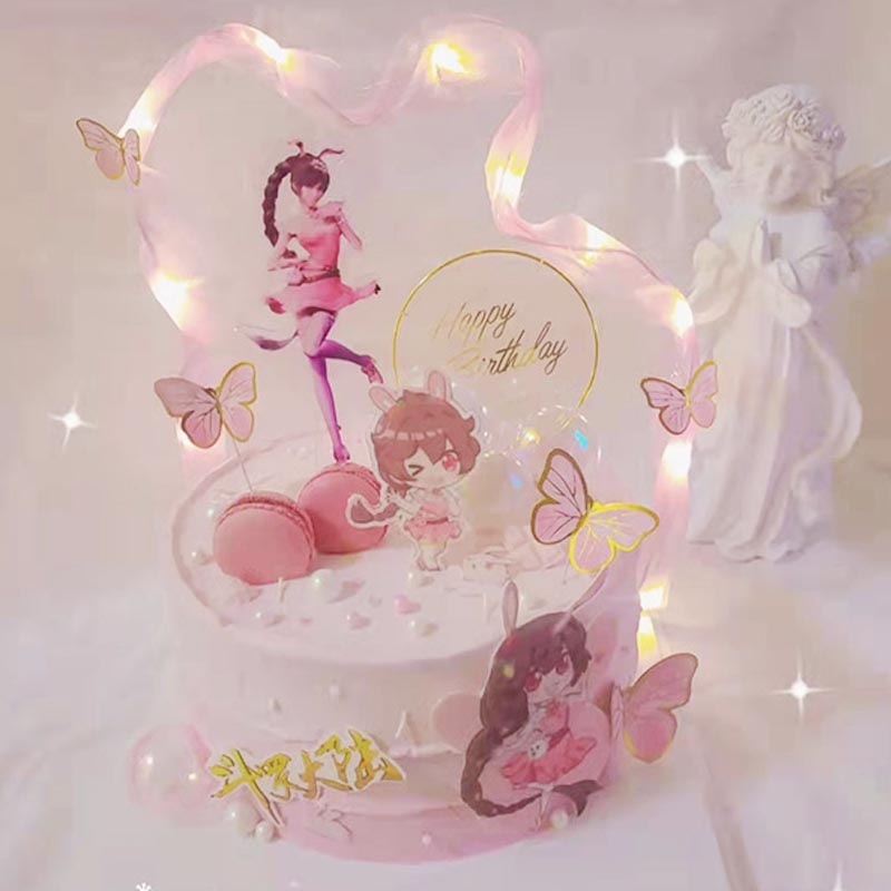 斗罗大陆蛋糕装饰斗罗大陆蛋糕装饰摆件生日蛋糕插牌小舞唐三装饰