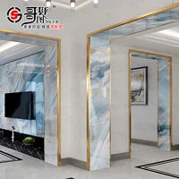 Gate cover edge rock plate living room luxurious 垭 垭 门 balcony stainless steel aluminum alloy tile border