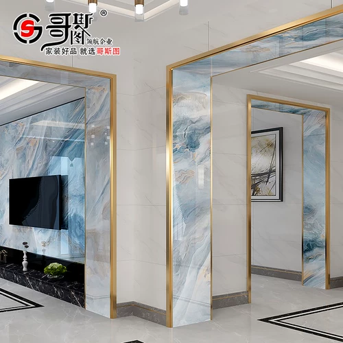 Gate cover edge rock plate living room luxurious 垭 垭 门 balcony stainless steel aluminum alloy tile border