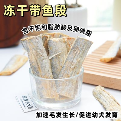 来自小火星宠物零食冻干带鱼