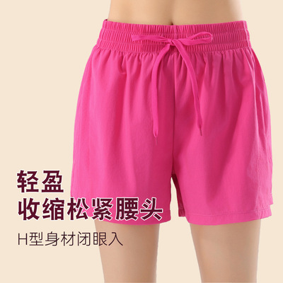 防走光运动短裤女防走光跑步健身训练透气速干裤宽松时尚休闲热裤