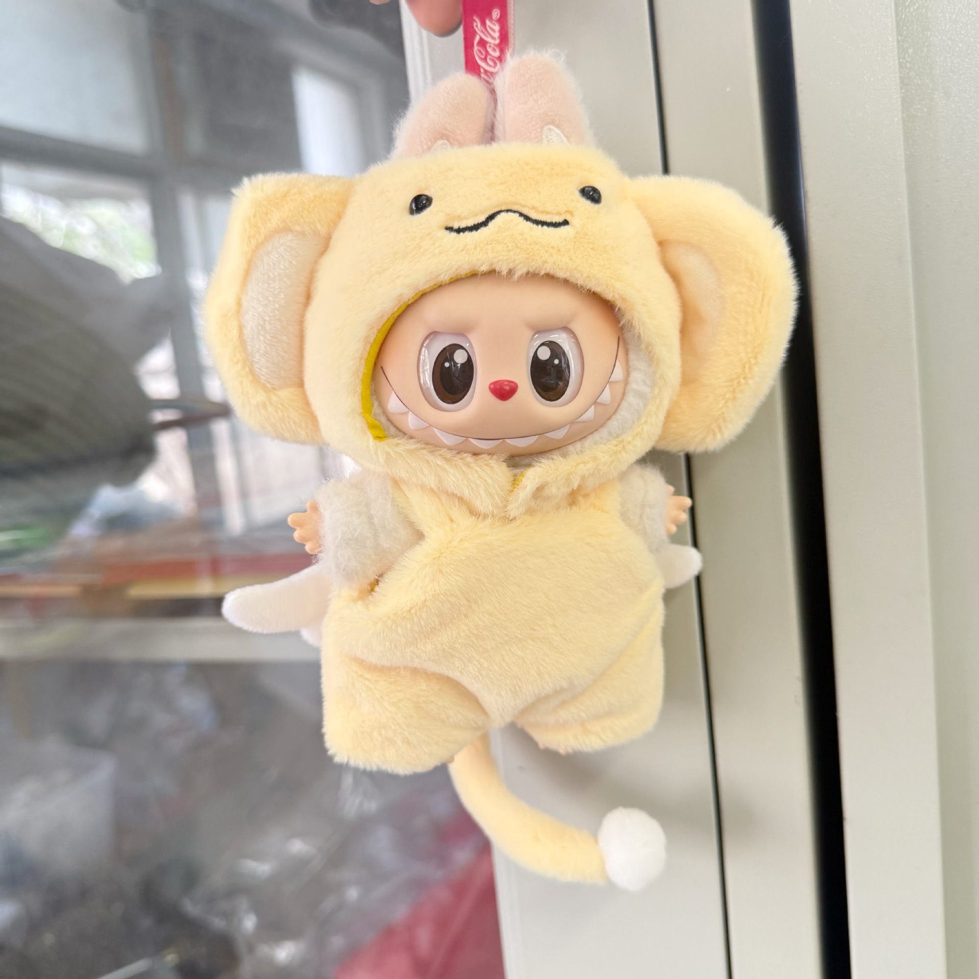 一二代拉布布着替天使俏皮猴套装挂件LABUBU着替嘻哈卡通头套