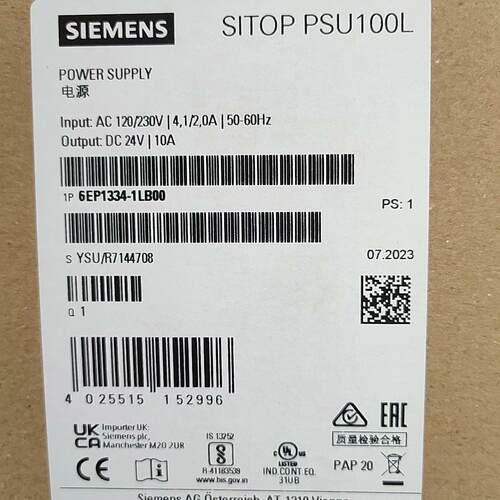 6EP1334-1LB00 工业电源 SITOP PSU100L 24V 10A议价维修