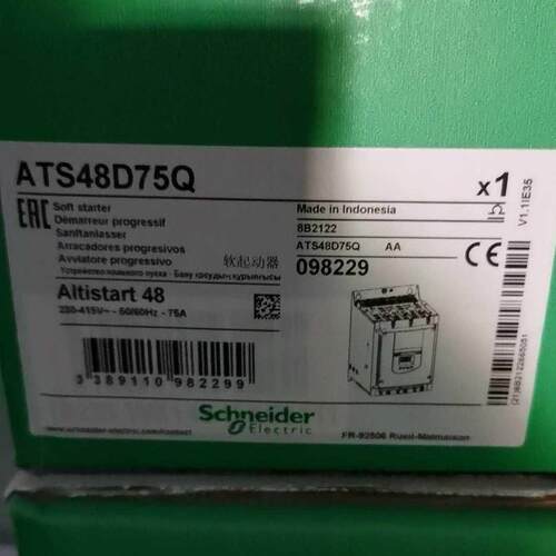 ATS48D75Q 电机软启动器 工业工控电气配件议价维修