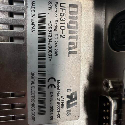 UF5310-2 Digital工业触摸屏 DC24V 20W RS232C鼠标接口议价维修