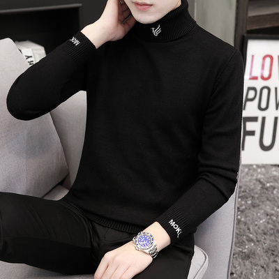 内搭黑色翻领秋冬季时尚打底衫
