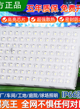 亚明led白光暖光防水射灯投光灯
