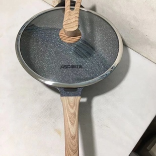 爱仕达CL32S7WG 电磁炉燃气灶通用 32cm晶石磁通新不粘炒锅带盖