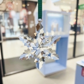 新款 饰后视镜吊坠 雪花水晶车挂件高档汽车饰品创意简约女士车内装