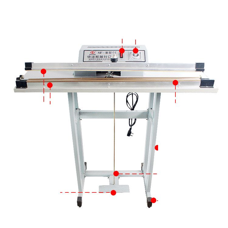 多奇牌快速脚踏封口机热合机立式薄膜塑料袋收缩封切发热丝塑封机