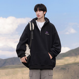 卫衣秋冬款重磅潮牌字母绣花加厚休闲外套L3844-P60控98，女装短外套，电商A362