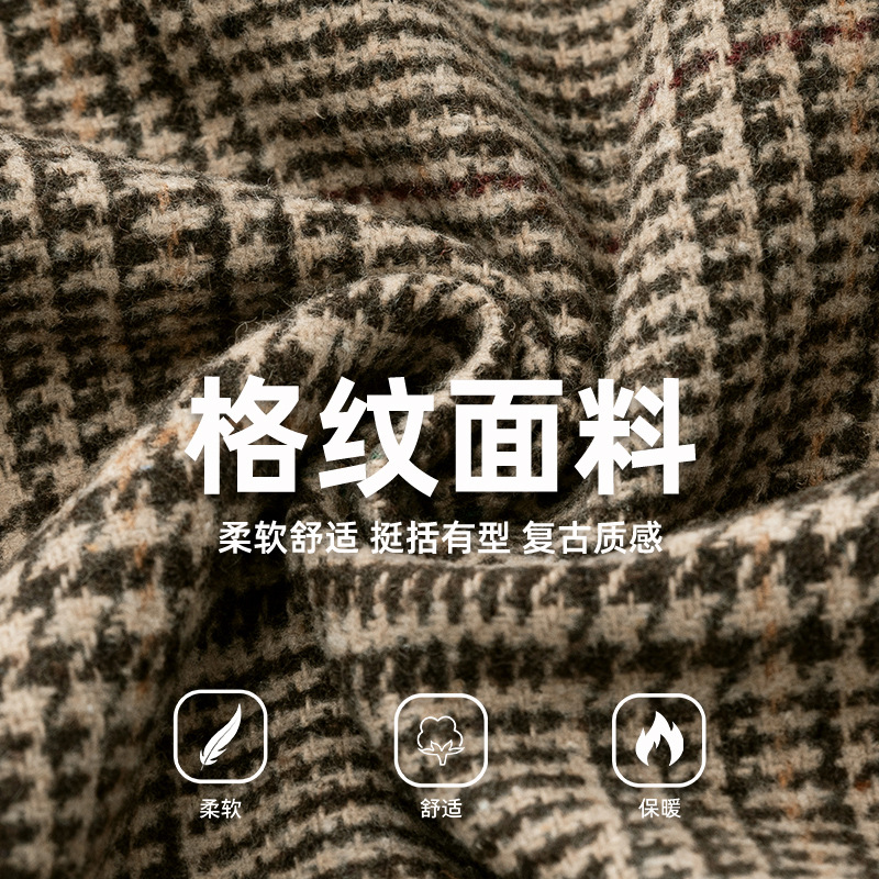 哈灵顿夹克男秋冬新款潮流双口袋老钱风短宽立领MJ6034-P90控148，男装夹克，电商A362