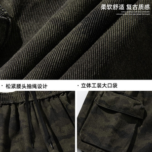夏季款立体大口袋潮牌裤子户外运动休闲五分裤MK2395-P52控78图片