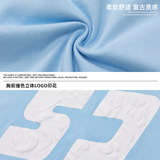 撞色印花纯棉短袖T恤男夏季高街美式情侣半袖潮牌质感宽松体恤衫，男装T恤，电商A362