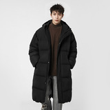 保暖棉服男冬季防泼水潮牌连帽棉衣过膝棉袄外套BL5113-P70控129，男装棉衣，电商A362