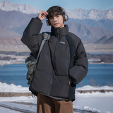 棉服秋冬款插肩袖设计防风保暖潮牌刺绣外套L5122-P100控158，男装棉衣，电商A362