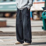 工装裤男25春季新款斜纹质感复古水洗做旧休闲裤MK2414-P70控108，男装休闲裤，电商A362