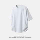 短袖T恤男夏季款宽松休闲百搭风半袖体恤衫OT7291-P35控65，男装T恤，电商A362