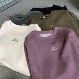 圆领卫衣2026秋冬新款质感刺绣街潮牌情侣外套K3776-P43控78，男装卫衣，电商A362