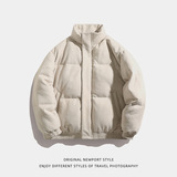 棉服女冬季新款立领保暖面包服情侣潮牌棉衣外套BL5109-P80控128，男装棉衣，电商A362