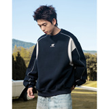 廓形圆领卫衣男秋款380g重磅潮牌质感刺绣套头衫MW3990-P50控78，男装卫衣，电商A362