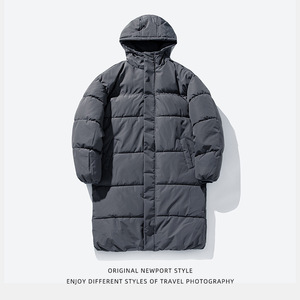 过膝棉服冬季加厚保暖防泼水连帽宽松棉大衣外套BL5113-P70控129图片