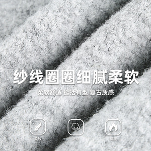 polo针织衫男秋冬加厚保暖毛衣慵懒风套头线衣MM4153-P65控108图片
