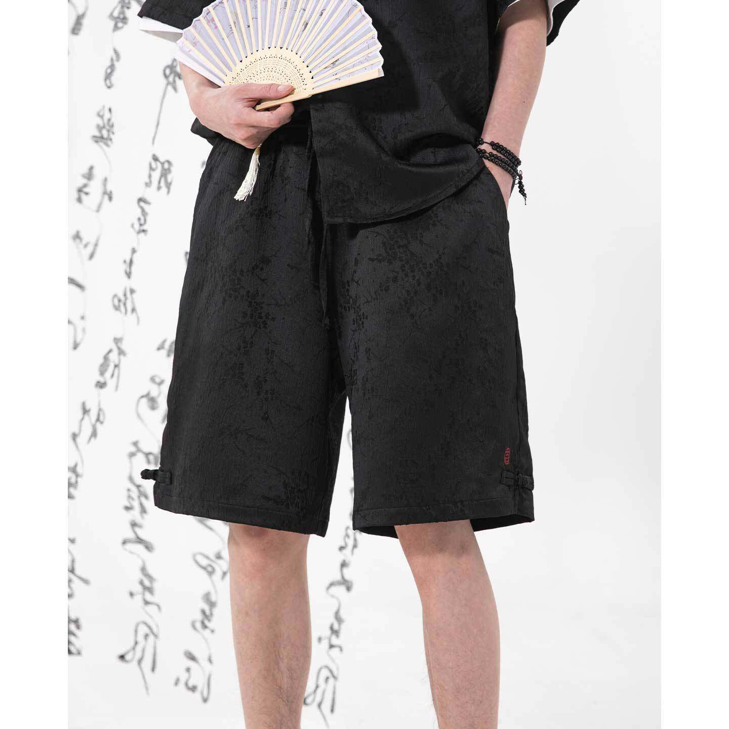 短裤男夏季新款盘扣开衩透气宽松休闲五分裤子OK2701-P38控68，男装休闲裤，电商A362