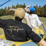 2025夏季新款美式字母印花情侣宽松休闲体恤衫MT7181-P30控49，男装T恤，电商A362