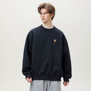 圆领卫衣男秋款趣味质感刺绣运动上衣潮牌套头衫MW3980-P45控78，男装卫衣，电商A362
