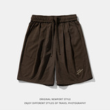 短裤男夏季新款宽松美式字母绣花潮牌运动五分裤MK2404-P30控49，男装休闲裤，电商A362