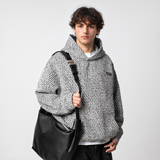 老钱连帽卫衣男秋季款小香风感编织外套加厚上衣MW3956-P65控108，男装卫衣，电商A362