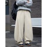 男春夏新款打褶设计灯笼裤美式潮牌质感长MK2427-P40控68，男装休闲裤，电商A362