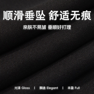 2026夏季新款打褶设计垂感不易皱直筒长裤子MK2391-P35控58图片