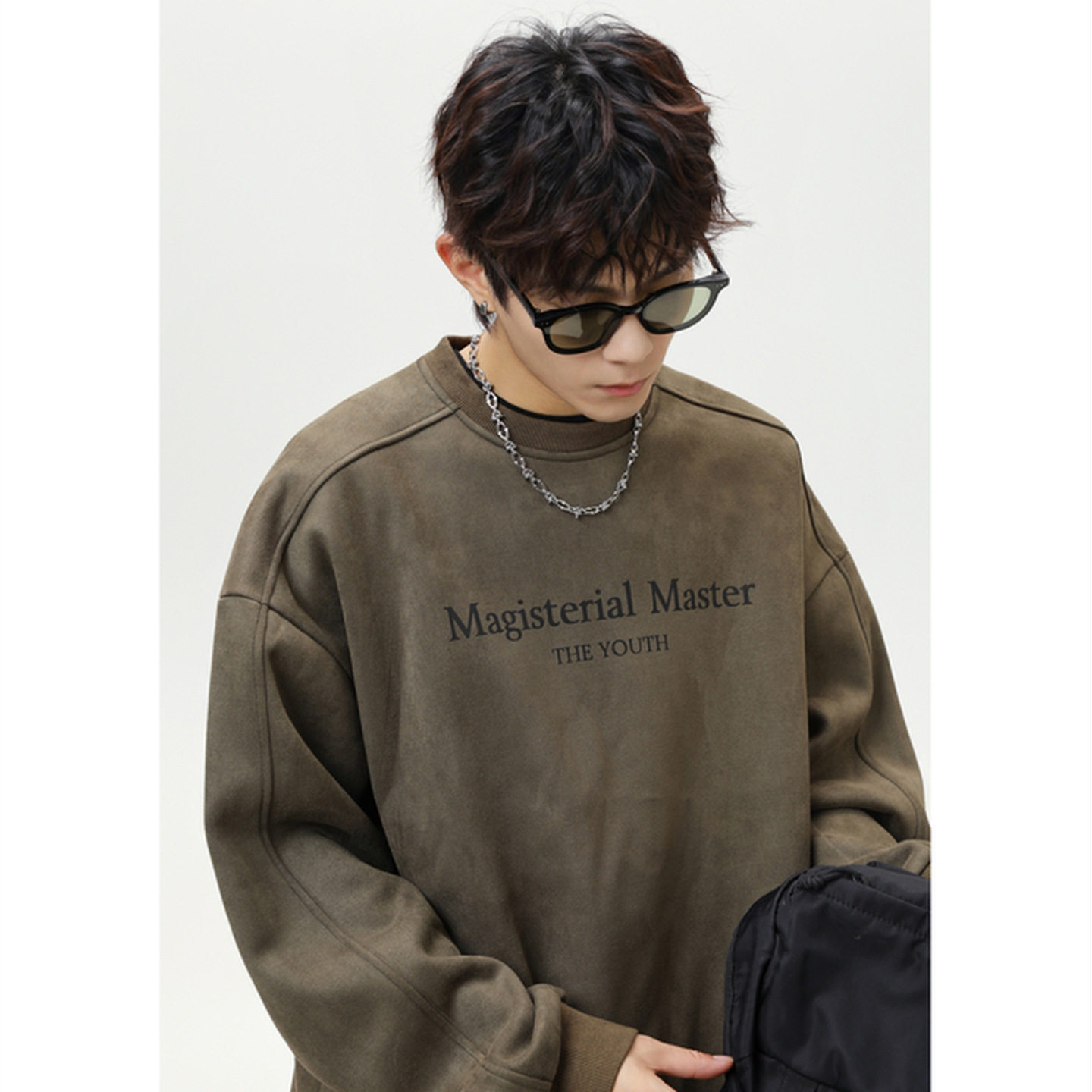 卫衣男秋季重磅质感套头衫美式字母印花L3852-P45控68,男装卫衣,电商A362