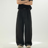 休闲裤春季款基础纯色级感宽松直筒裤垂感长裤子OK2562-P55控88，男装休闲裤，电商A362